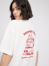 Back Print Theme T-Shirt offwhite/falafel
