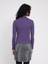 Basic Turtleneck Longsleeve deep purple