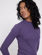 Basic Turtleneck Longsleeve deep purple