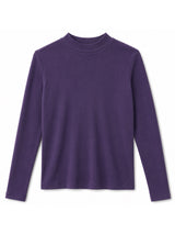 Basic Turtleneck Longsleeve deep purple