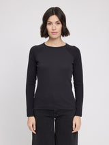 Fabric Mix Longsleeve black