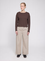 Rib Jersey Longsleeve black coffee