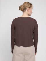 Rib Jersey Longsleeve black coffee
