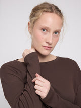 Rib Jersey Longsleeve black coffee