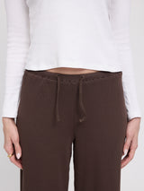 Rib Jersey Pants black coffee