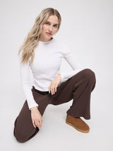 Rib Jersey Pants black coffee