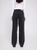 Wide Leg Denim Pants dark grey