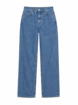 Wide Leg Denim Pants mid blue