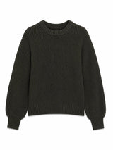 Chunky Crew Neck Knit Jumper olive