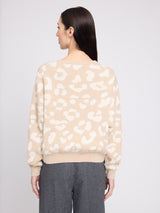 Leo Jacquard Knit Jumper light beige/tofu