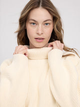 Chunky Knit Turtle Neck Jumper tofu